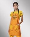 Asian Woman Wearing Apron and T-Shirt Mockup