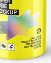 Glossy Paper Tube with Pull Tab Mockup