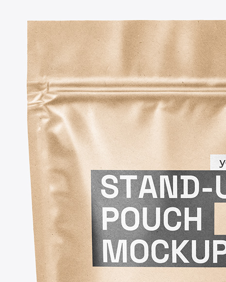 Kraft Stand-up Pouch Mockup
