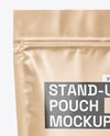 Kraft Stand-up Pouch Mockup