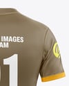 Round Collar Soccer Jersey Mockup