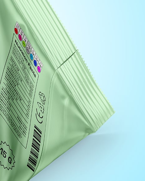 Matte Metallic Triangular Package Mockup