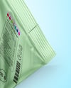 Matte Metallic Triangular Package Mockup