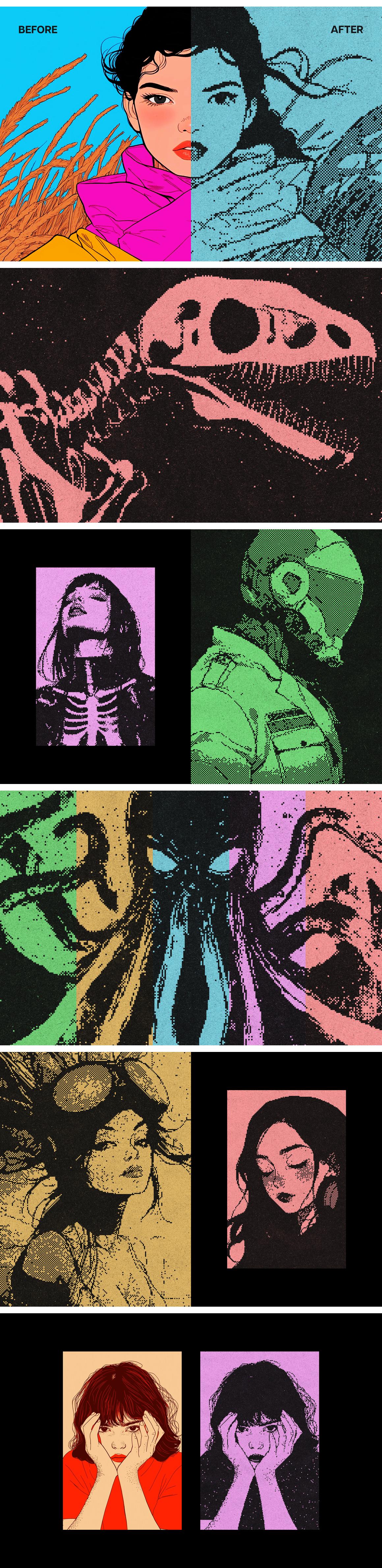 Retro Pixelated Effect