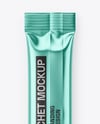 Glossy Metallic Stick Sachet Mockup