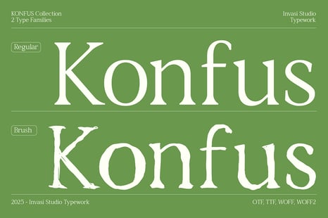 Konfus – Organic Modern Serif Duo - Magazine font