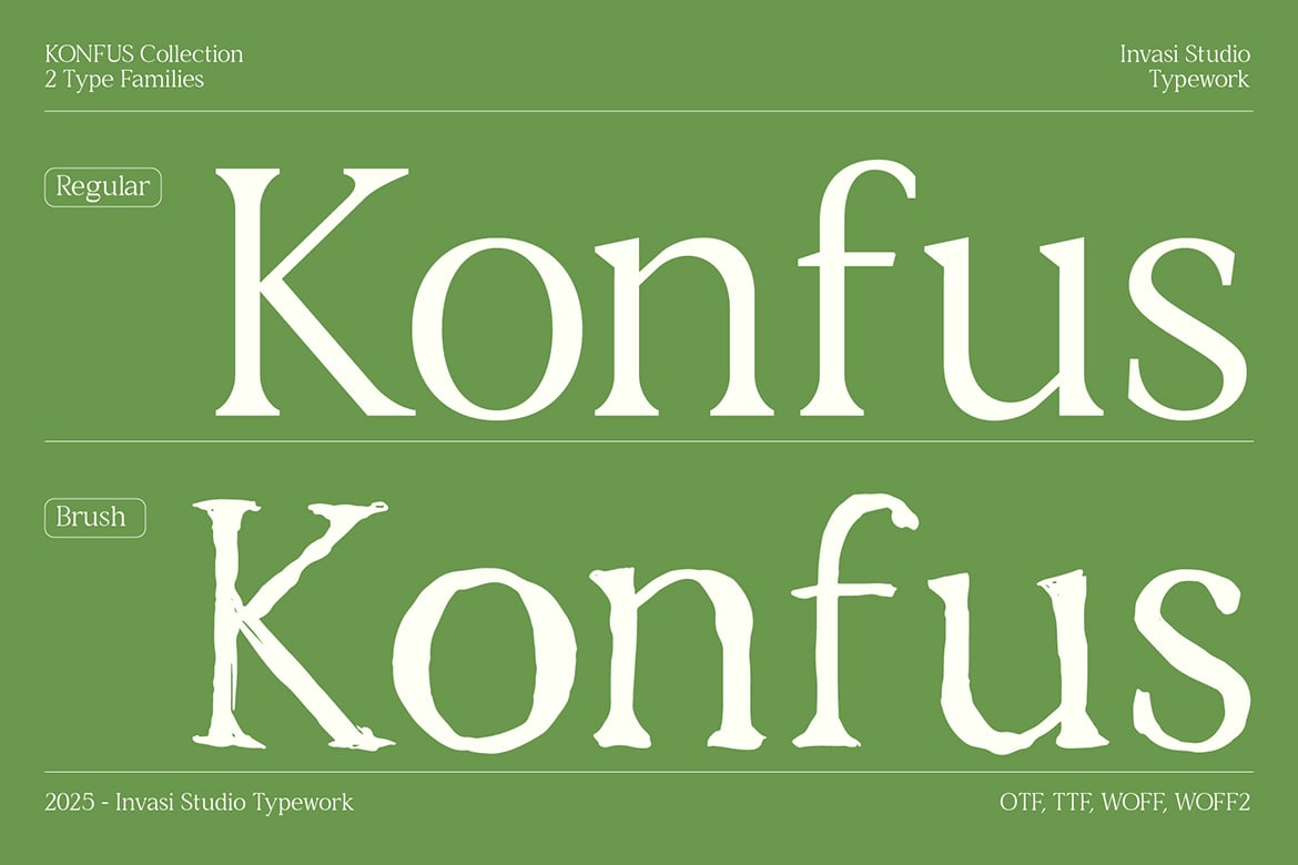 Konfus – Organic Modern Serif Duo