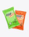Two Glossy Snack Packages Mockup