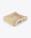 Kraft Paper Food Tray Mockup