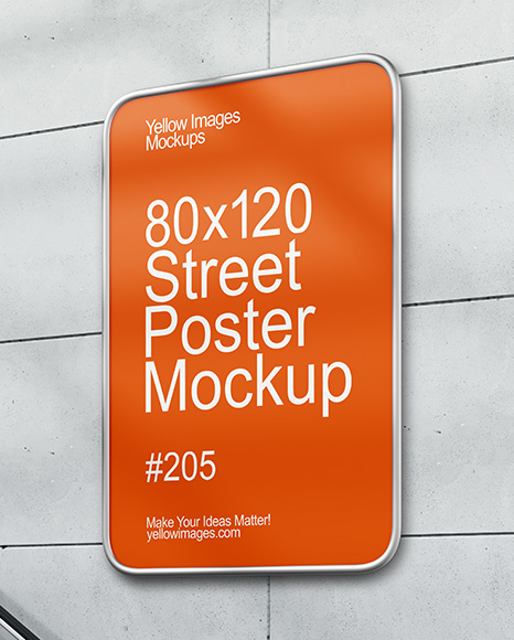 Framed Poster on a Wall Mockup