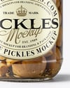 Glass Jar with Porcini Mushrooms Mockup
