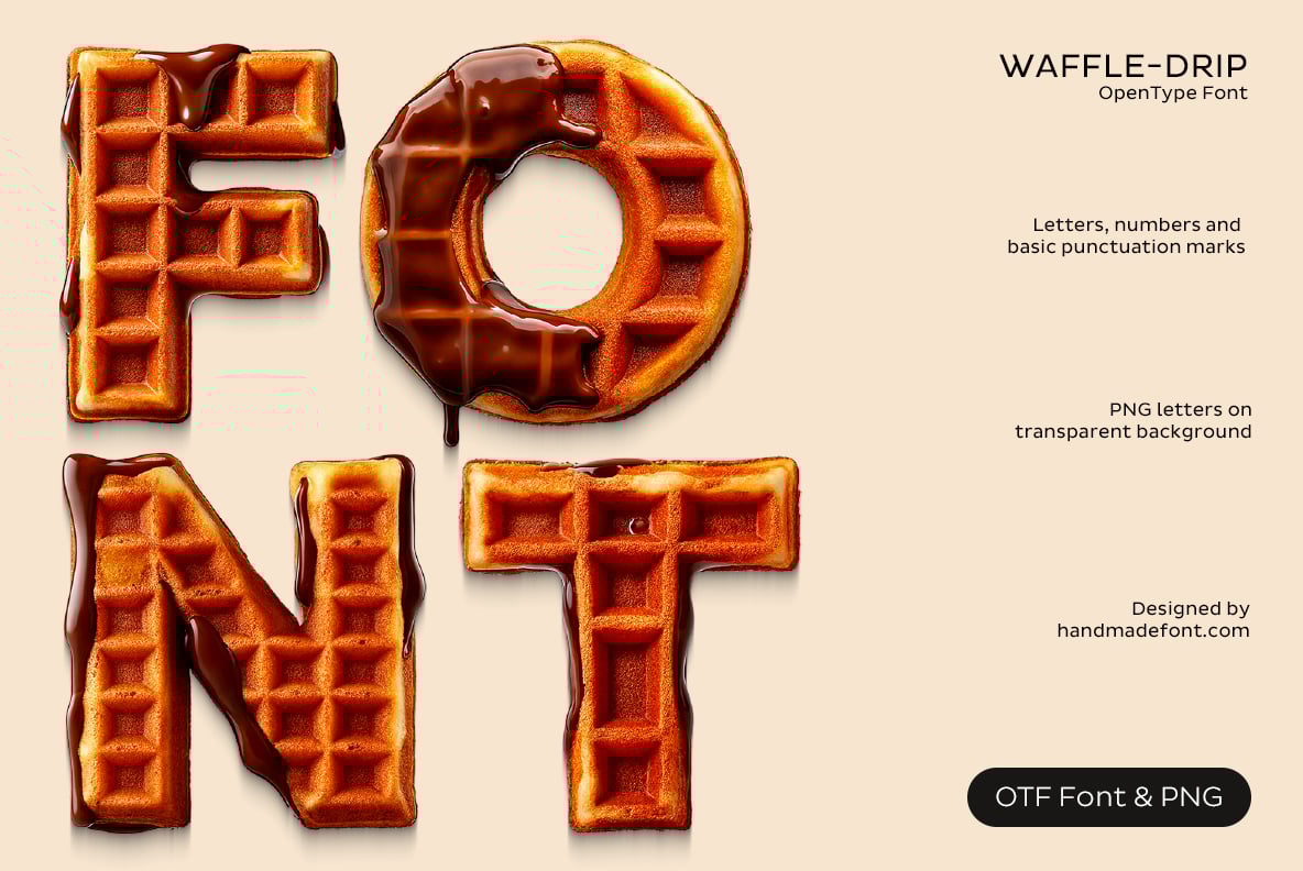 Waffle Drip Font