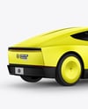 Electric RoboCab Mockup - Back Half Side View