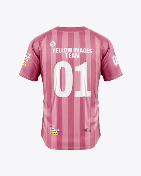 Baseball Jersey Mockup - Back View