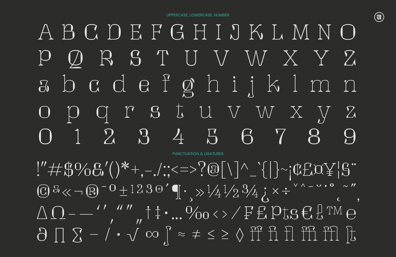 UT Tangor – A Distinctive Decorative Serif