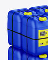 Wooden Pallet With Plastic Jerry Cans Mockup