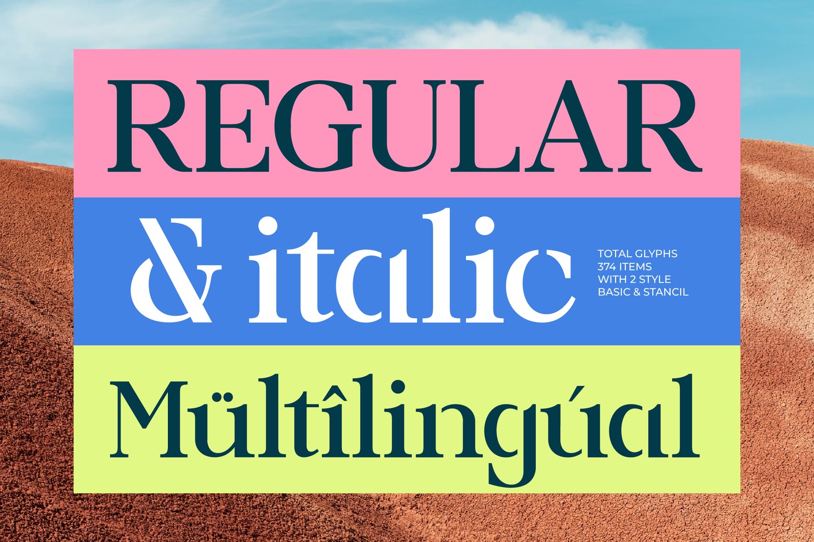 Prodes Bold Stencil Serif