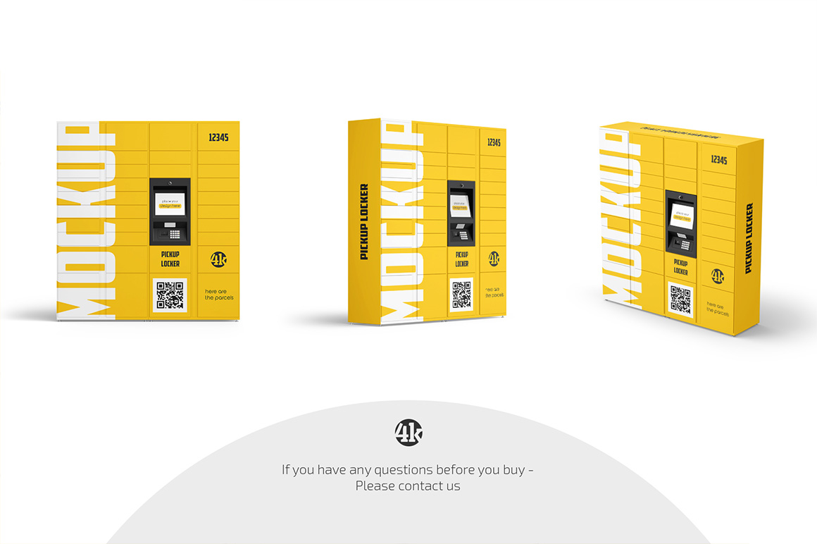 Pickup Locker Mockup Set