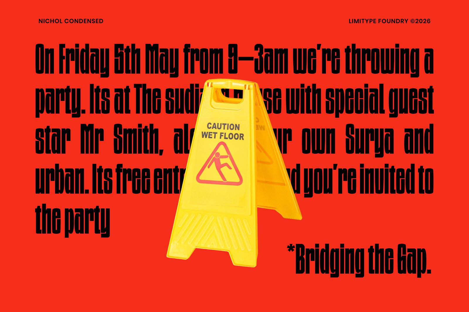 Nichol - Condensed Font