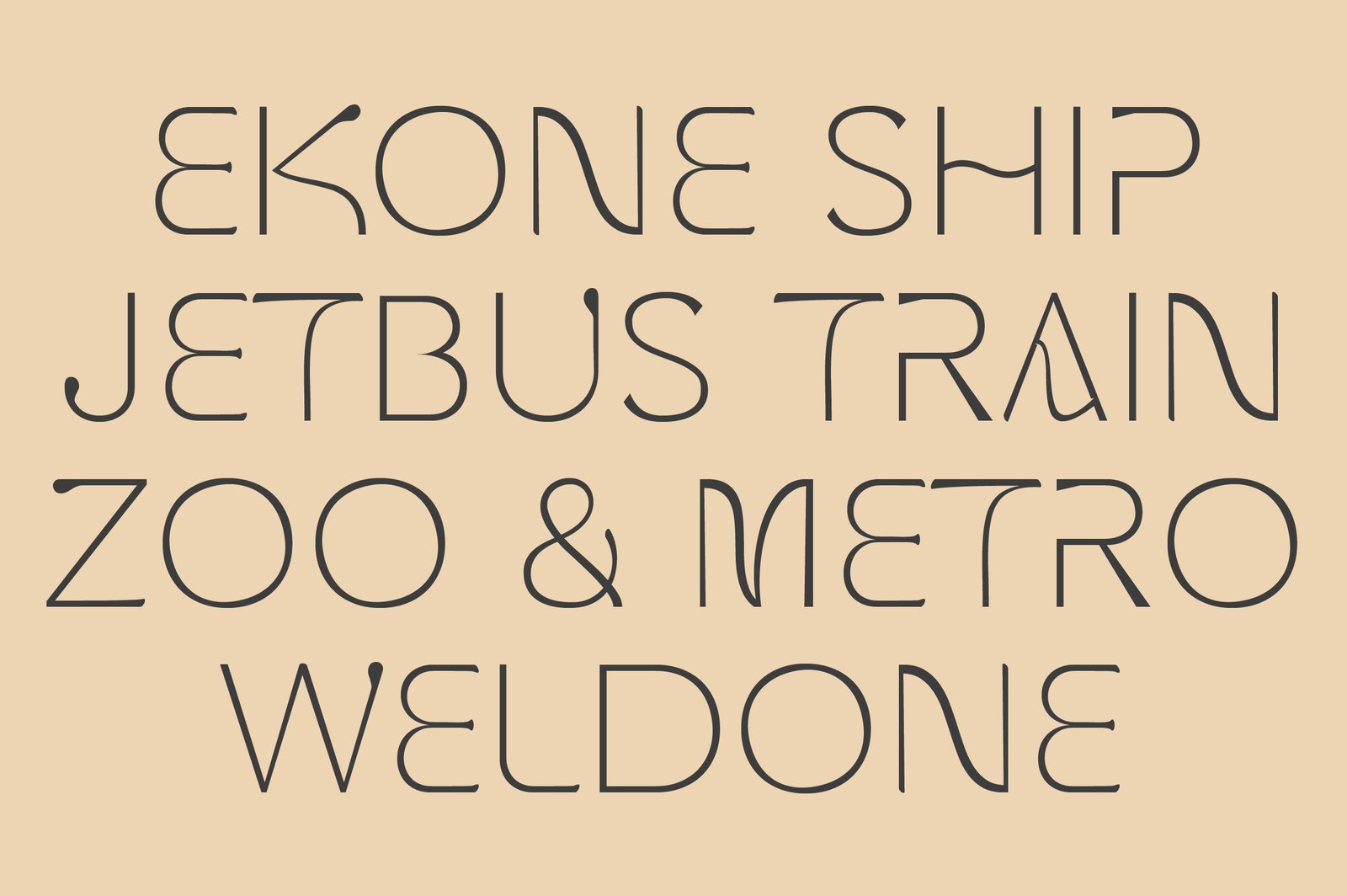 Qonseat a Geometric Display Sans Serif