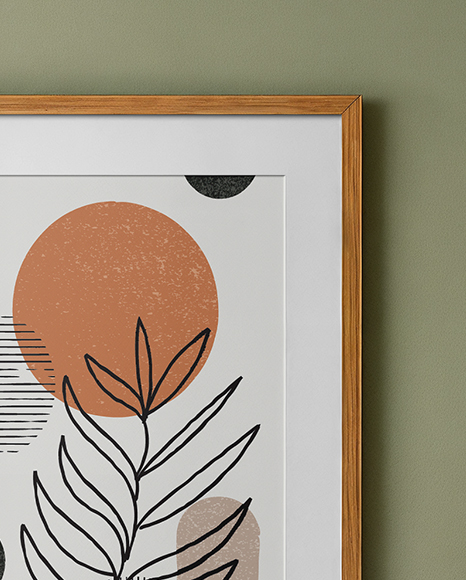 Framed Poster in a Room Mockup