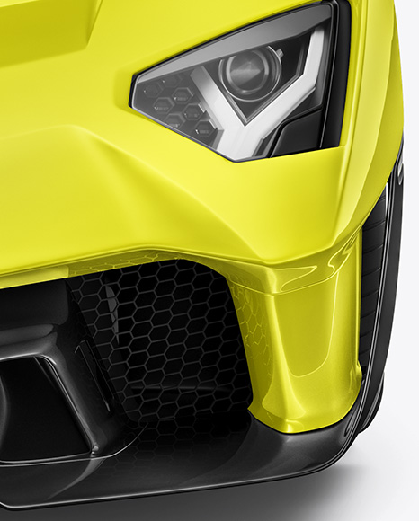 Sport Car Mockup - Front View