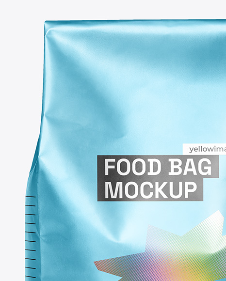 Metallic Food Bag Mockup