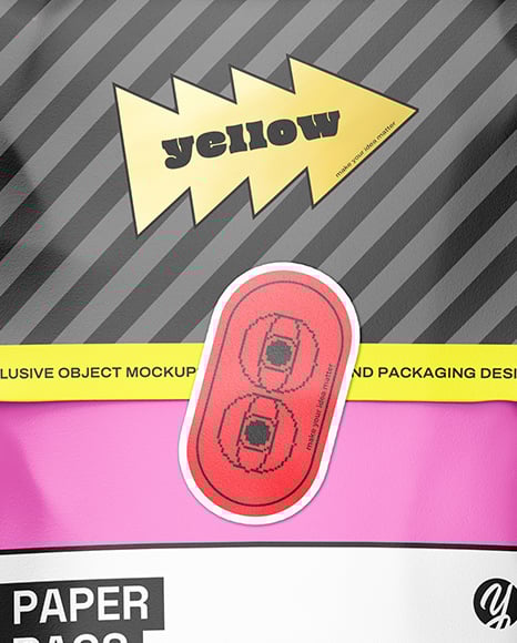 Paper Mailing Bag Mockup