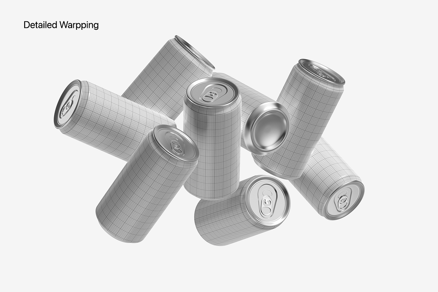 Soda Can Packaging Mockup