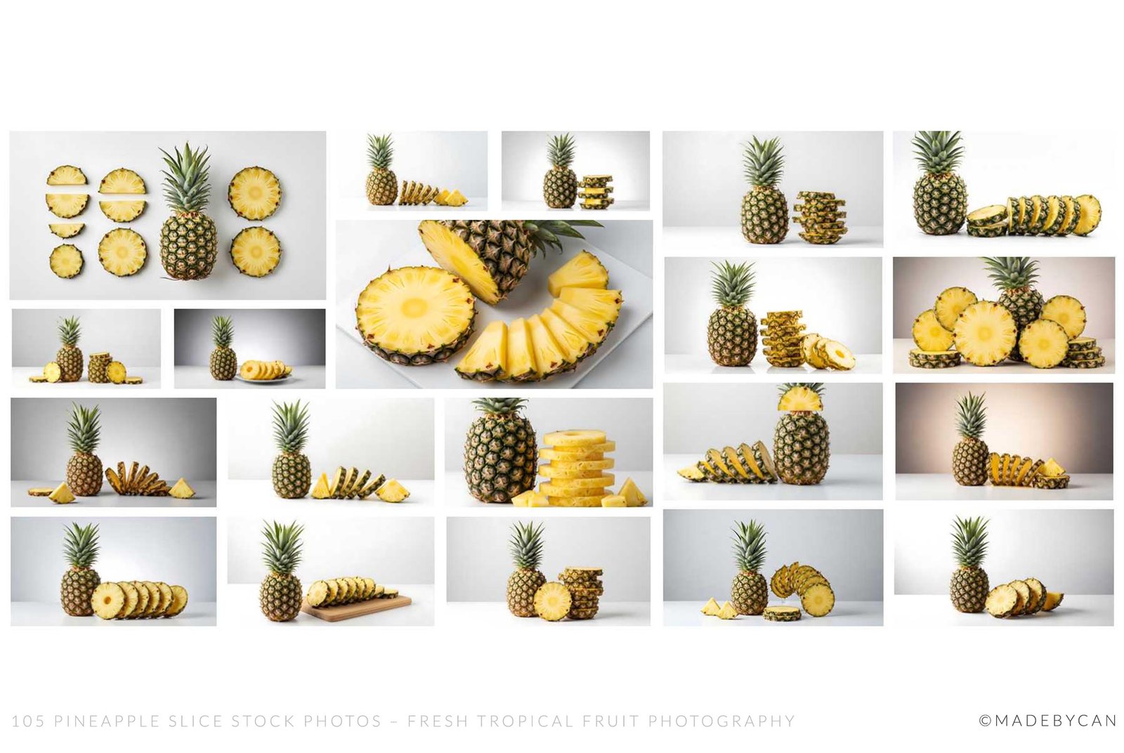 105 Pineapple Slice Stock Photos – Fresh Tropical Fruit Photography