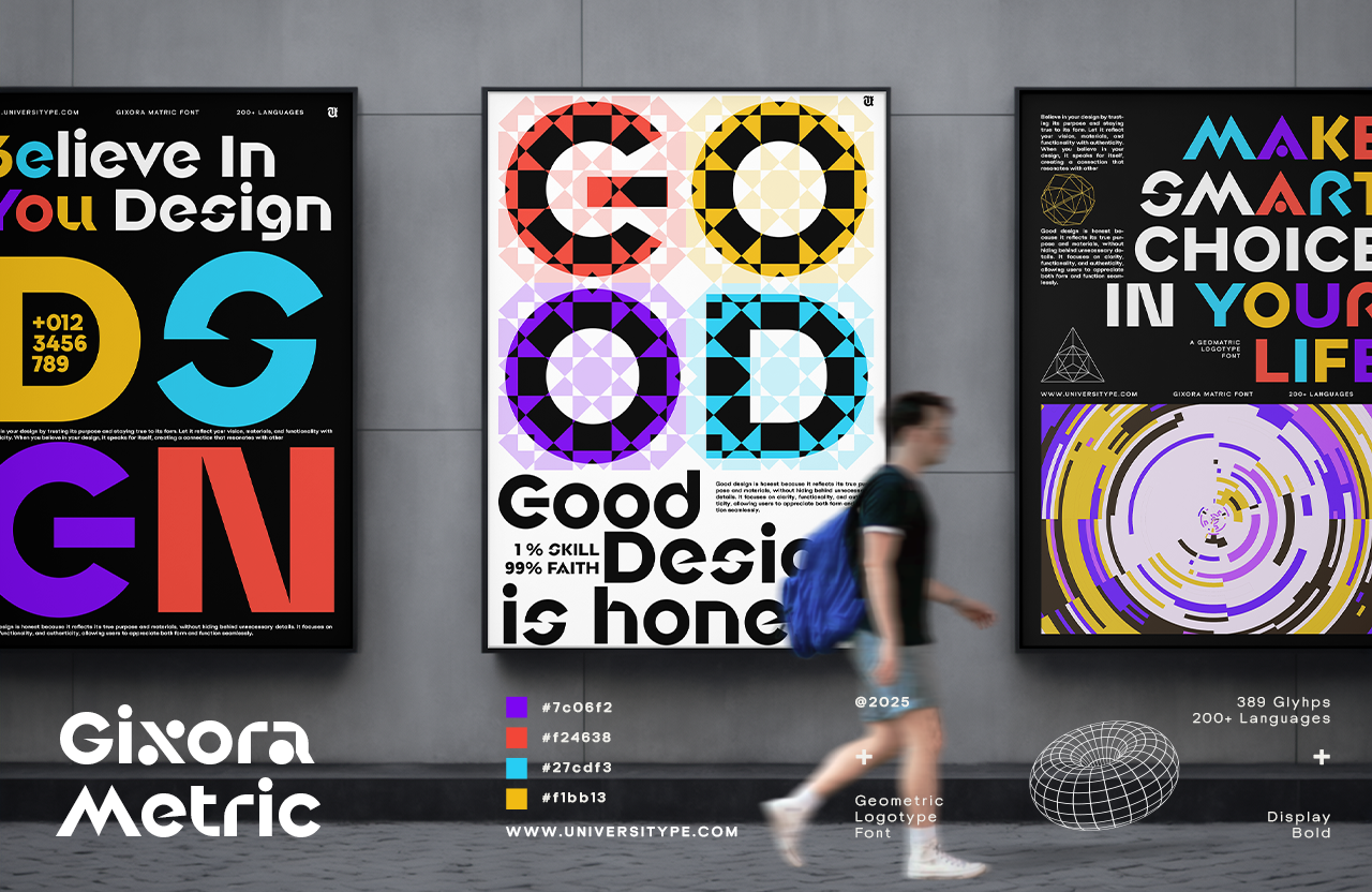 UT Gixora Metric - A Modern Geometric Font