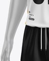 Full Soccer Kit w/ Mannequin Mockup - Half Side View