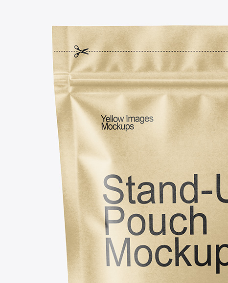 Kraft Stand-Up Pouch Mockup