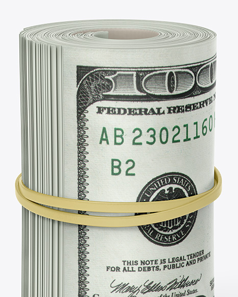Money Roll Mockup