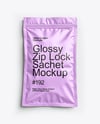 Sachet with Zip Lock Mockup