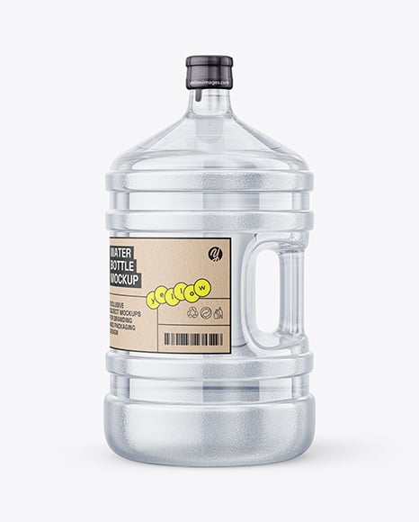 20L PET Water Bottle with Handle Mockup