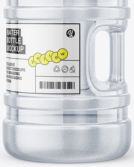 20L PET Water Bottle with Handle Mockup