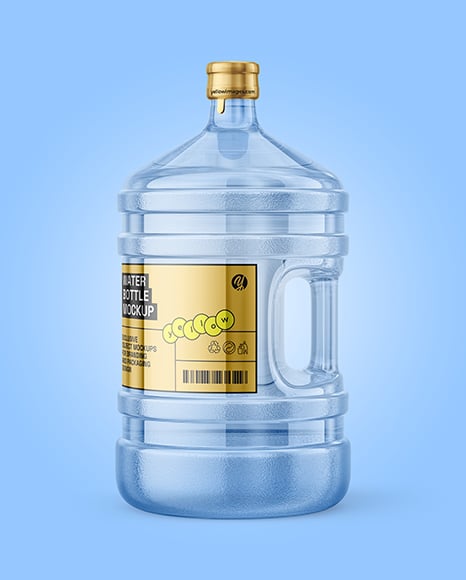 20L PET Water Bottle with Handle Mockup