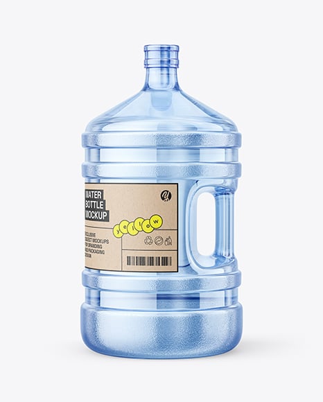 20L PET Water Bottle with Handle Mockup