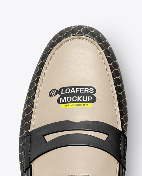 Women's Leather Loafers Mockup