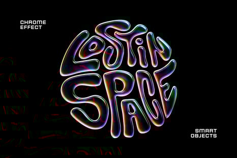 Alien Chrome Effect for Text & Logo - Chrome effect