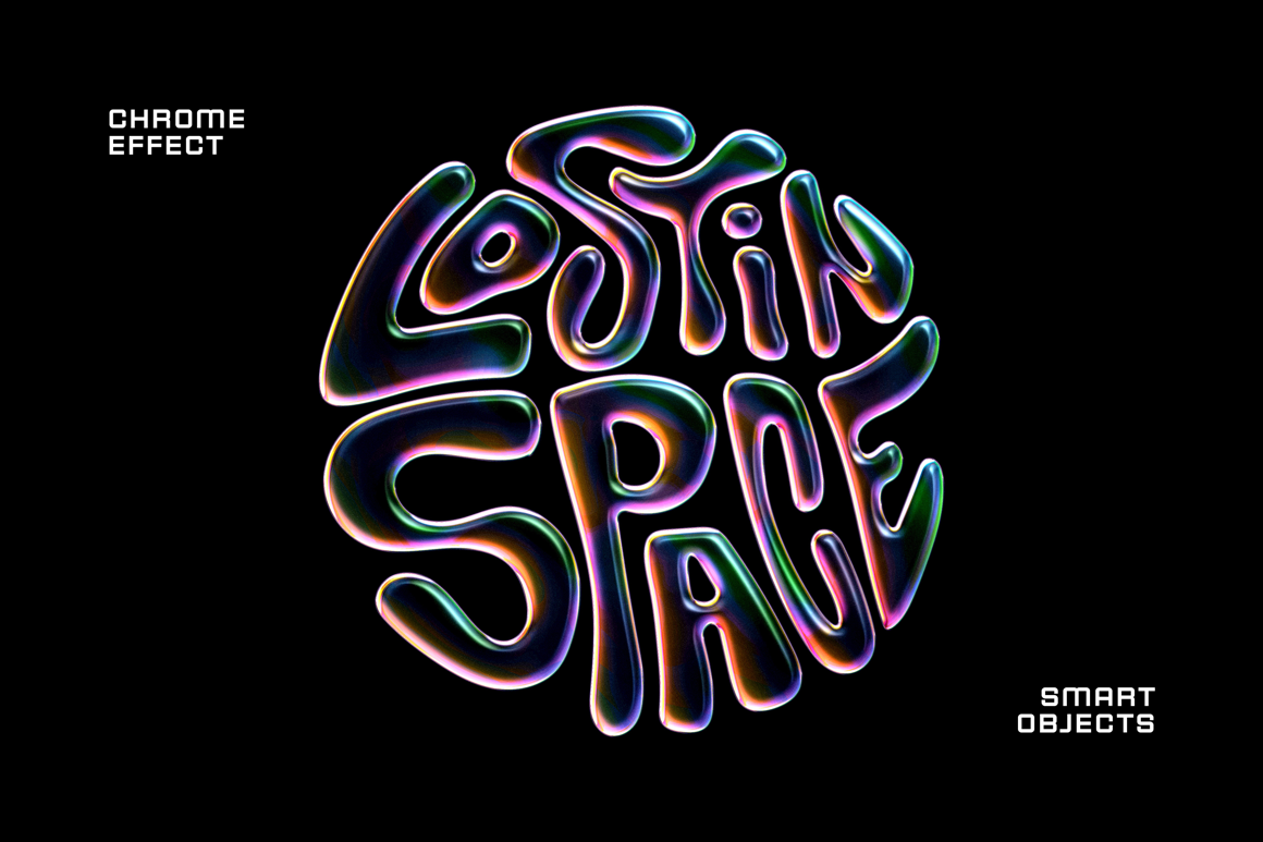 Alien Chrome Effect for Text &amp; Logo