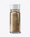 Glass Spice Jar with Whole Cumin Mockup