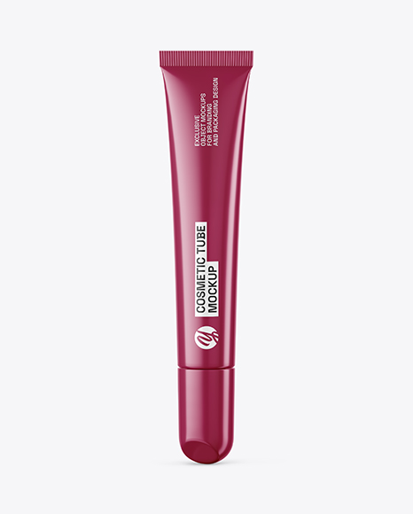 Glossy Cosmetic Tube Mockup