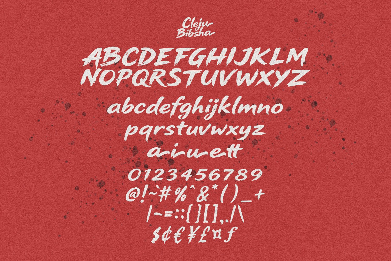 Cleju Bibsha Japanese Font