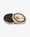 Tin Can with Black Caviar Mockup
