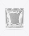 Metallic Sachet with Zip Lock Mockup