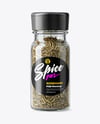 Glass Spice Jar with Rosemary Mockup