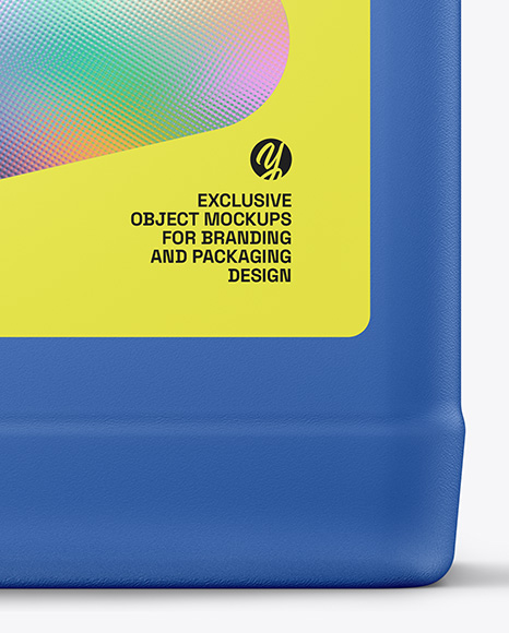 Clear Plastic Jerry Can Mockup