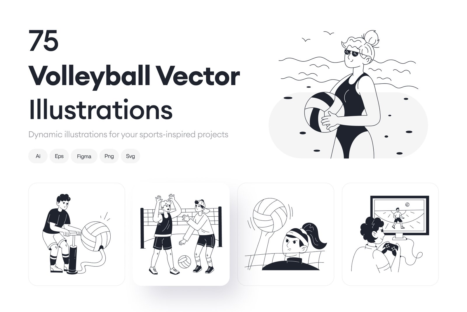Volleyball Vector Illustration